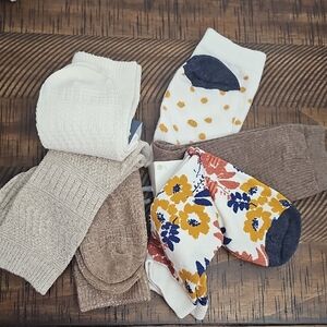 A‎ New Day & Universal Threads Women's Sock Collection - 6 Pairs New With Tags